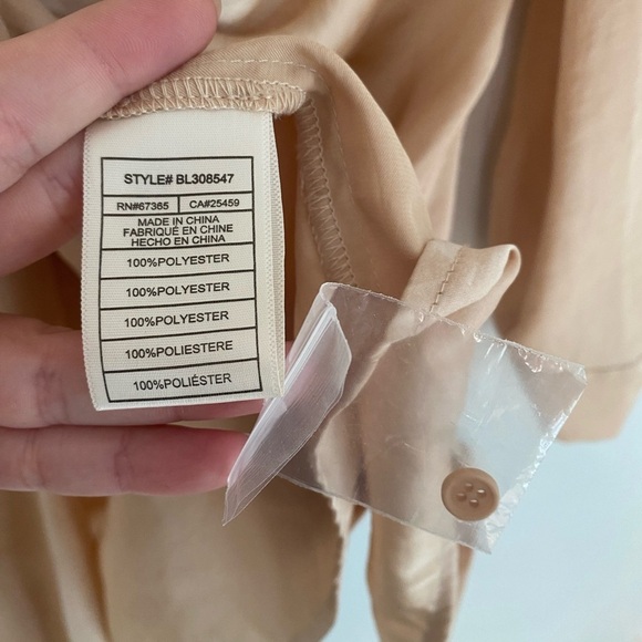 BB Dakota Long Sleeve Dress in Beige - Picture 4 of 4